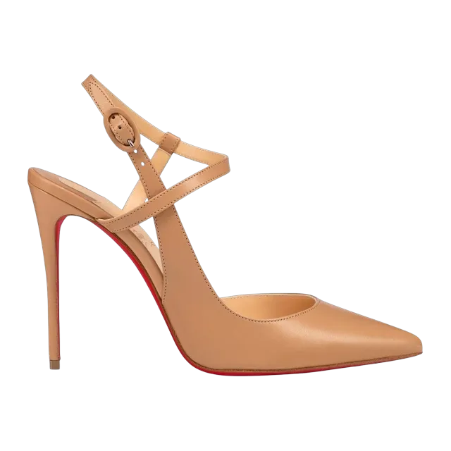 Christian Louboutin Jenlove 100Mm Beige — Authentic Christian Louboutin in stock at CLZTURE