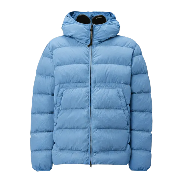 C.P. Company Chrome-R Goggle Down Jacket Light Blue — Authentic Jackets & Outerwear at CLZTURE