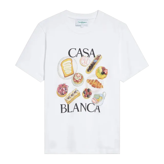 Casablanca T-Shirt Patisseries En Vol — Authentic Casablanca in stock at CLZTURE