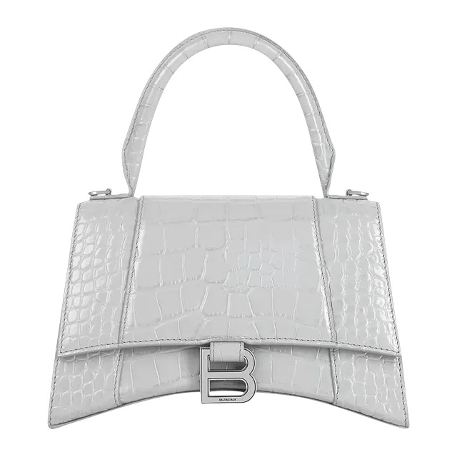 Balenciaga Hourglass Top Xs 19Cm Croco Grey — Authentic Bags & Luggage at CLZTURE
