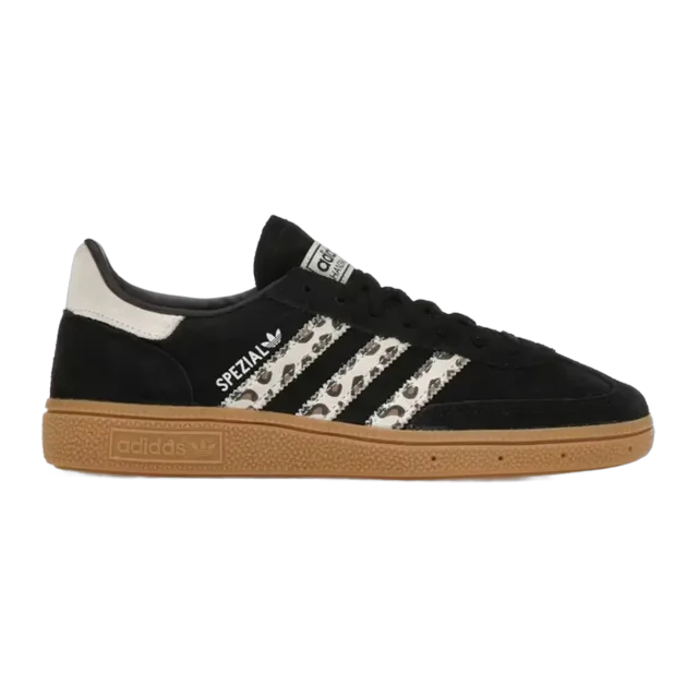 Adidas Handball Spezial Black Wonder Leopard (Women's) — Authentic Adidas at CLZTURE