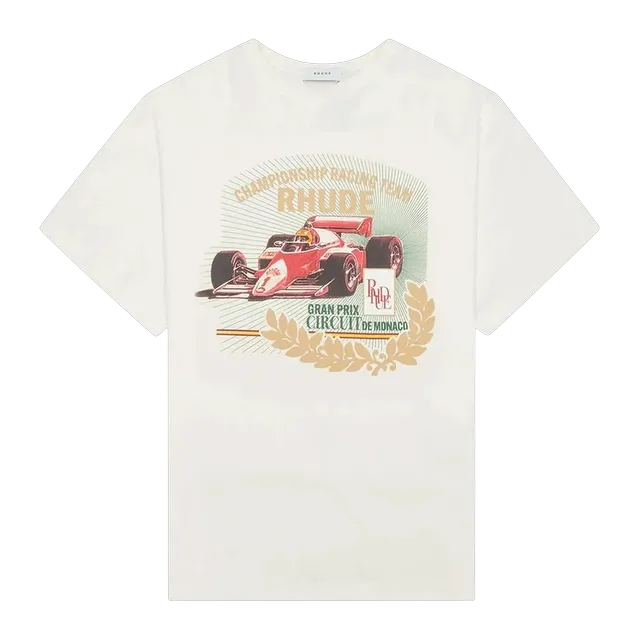 Rhude Podium T-Shirt Vintage White — Authentic T-Shirts at CLZTURE