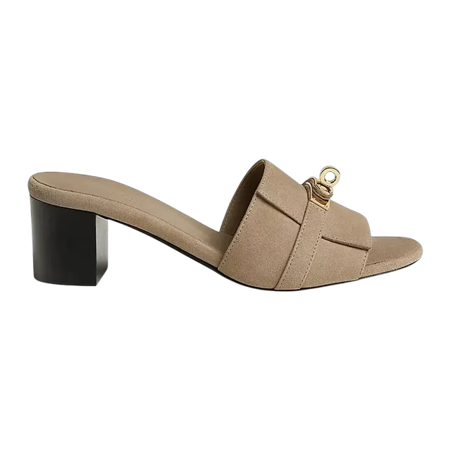 Hermès Gigi 50Mm Beige — Authentic Shoes & Footwear at CLZTURE