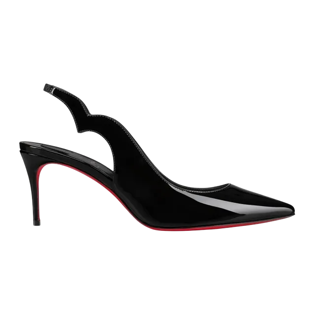 Christian Louboutin Hot Chick Sling 70Mm Black — Authentic Christian Louboutin in stock at CLZTURE