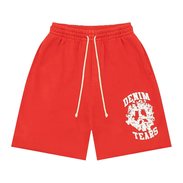 Denim Tears University Shorts Red — Authentic Denim Tears in stock at CLZTURE