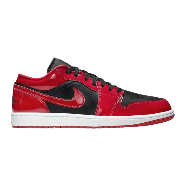 Air Jordan 1 Low Patent Varsity Red Black — Authentic Shoes & Footwear at CLZTURE