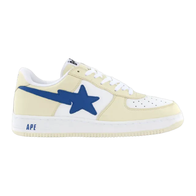 BAPE Bapesta Fs-001 Low White Blue — Authentic Shoes & Footwear at CLZTURE
