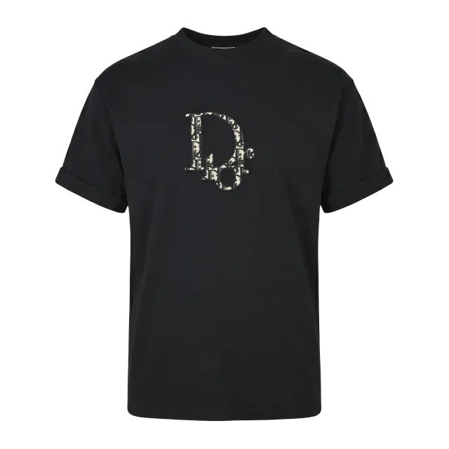 Dior T-Shirt Oblique Logo Black — Authentic T-Shirts at CLZTURE