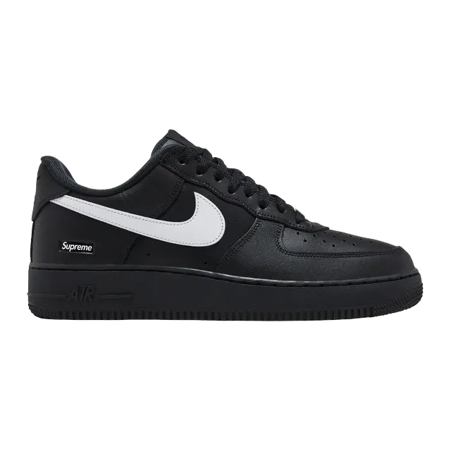 Supreme x Air Force 1 Low Box Logo Black White — Authentic Shoes & Footwear at CLZTURE