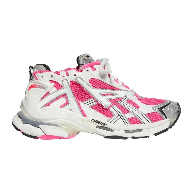 Balenciaga Runner White Neon Pink — Authentic Shoes & Footwear at CLZTURE
