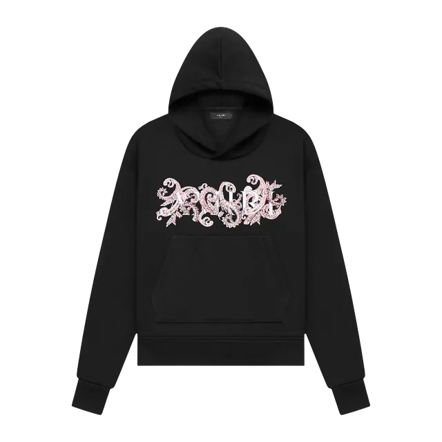Amiri Paisley Allover Hoodie Black/Red — Authentic Hoodies & Sweats at CLZTURE
