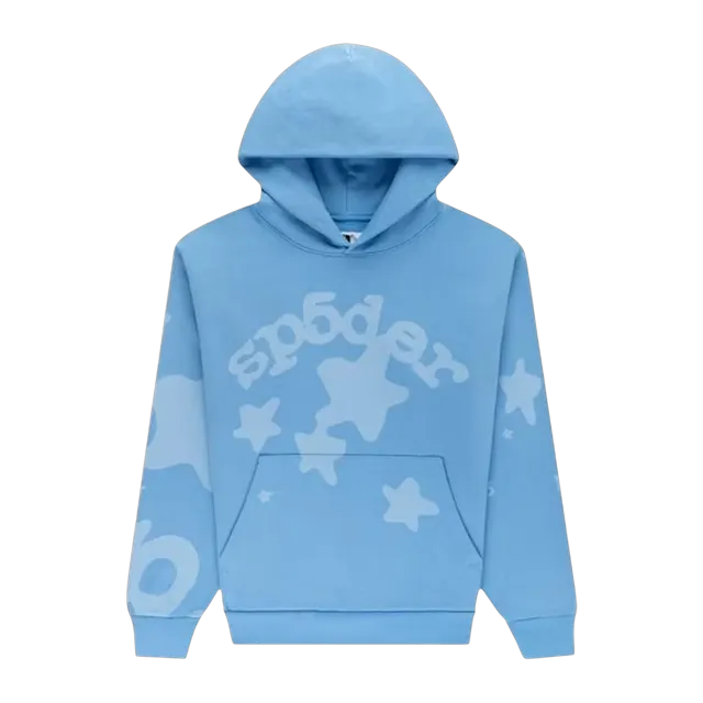 Sp5der Beluga V2 Hoodie Dusty Blue — Authentic Hoodies & Sweats at CLZTURE