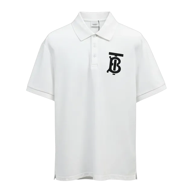 Burberry Polo Cotton Logo White — Authentic T-Shirts at CLZTURE