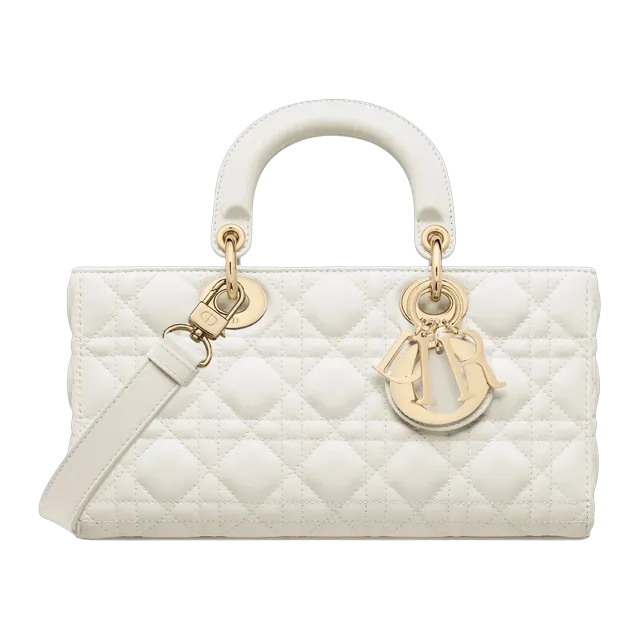 Dior Bag Lady D-Joy Medium 26Cm White — Authentic Dior in stock at CLZTURE