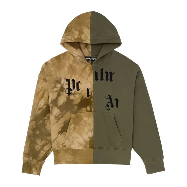 Palm Angels Logo Hoodie Military/Multicolor — Authentic Hoodies & Sweats at CLZTURE