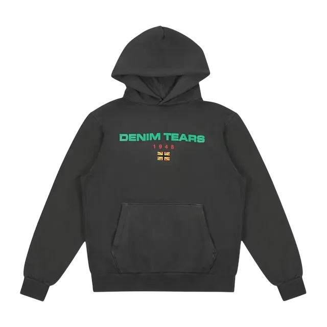 Denim Tears Windrush Empire 1948 Hoodie Black — Authentic Denim Tears in stock at CLZTURE