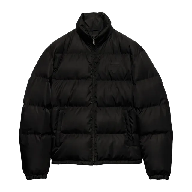 Prada Puffer Jacket Re-Nylon De Poids Moyen Black — Authentic Prada in stock at CLZTURE
