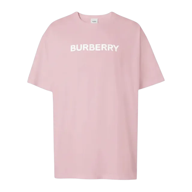 Burberry Logo Print Cotton Oversized Pink — Authentic Burberry in stock at CLZTURE