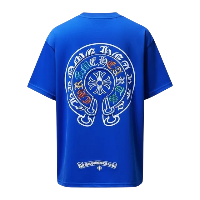 Chrome Hearts T-Shirt Cross Logo Blue — Authentic Chrome Hearts in stock at CLZTURE