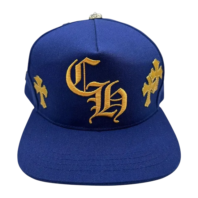 Chrome Hearts Cross Patch Hat Blue/Yellow — Authentic Chrome Hearts in stock at CLZTURE