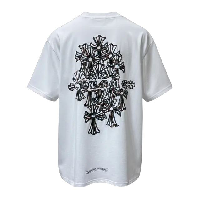 Chrome Hearts T-Shirt Cross Logo White — Authentic Chrome Hearts in stock at CLZTURE