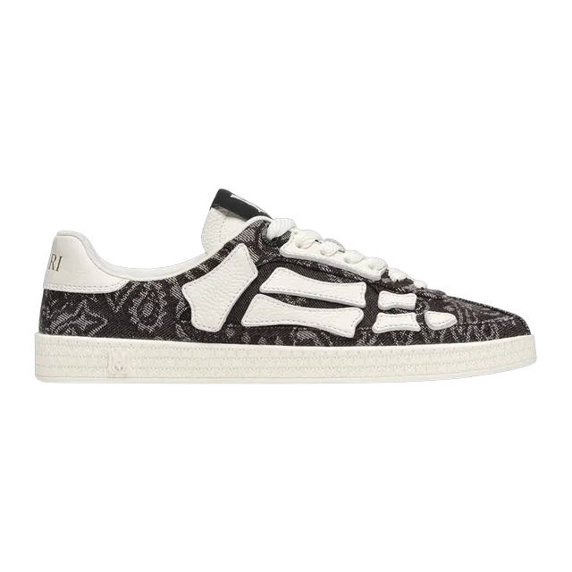 Amiri Bandana Denim Pacific Bones Black — Authentic Shoes & Footwear at CLZTURE