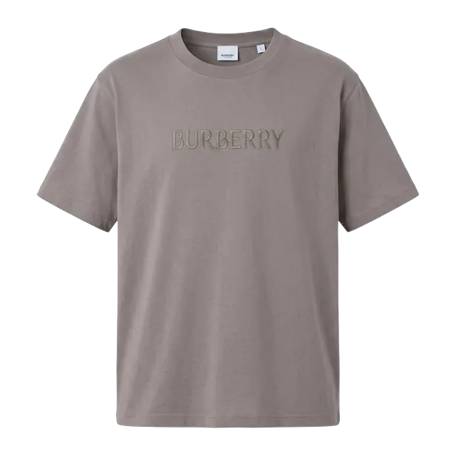 Burberry T-Shirt Cotton Logo Brown — Authentic T-Shirts at CLZTURE