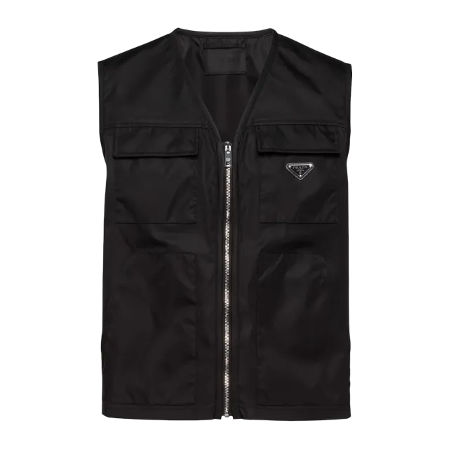 Prada Cardigan Re-Nylon Black — Authentic Jackets & Outerwear at CLZTURE