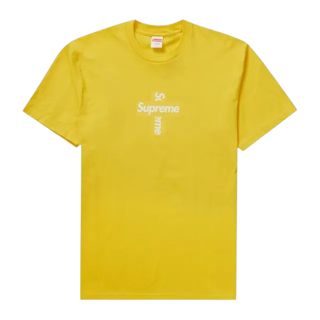 Supreme Box Logo Cross Yellow — Authentic Supreme in stock at CLZTURE