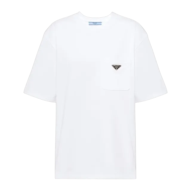 Prada Jersey T-Shirt White — Authentic T-Shirts at CLZTURE
