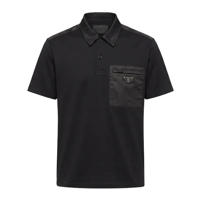 Prada Polo Re-Nylon Black — Authentic T-Shirts at CLZTURE