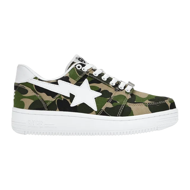 BAPE Bapesta Low Green Abc Camo — Authentic Shoes & Footwear at CLZTURE
