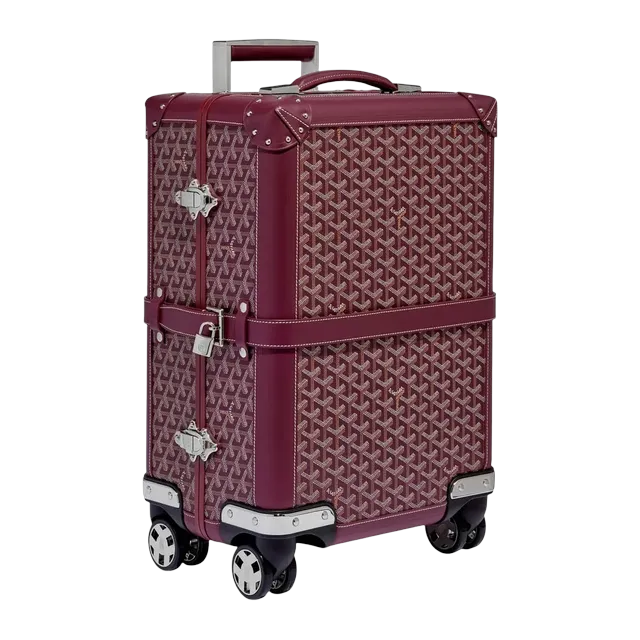 Goyard Bourget Pm Trolley Case Burgundy — Authentic Bags & Luggage at CLZTURE