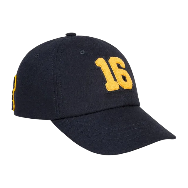 Céline Cap Baseball 16 Laine Flanelle Blue — Authentic Accessories at CLZTURE