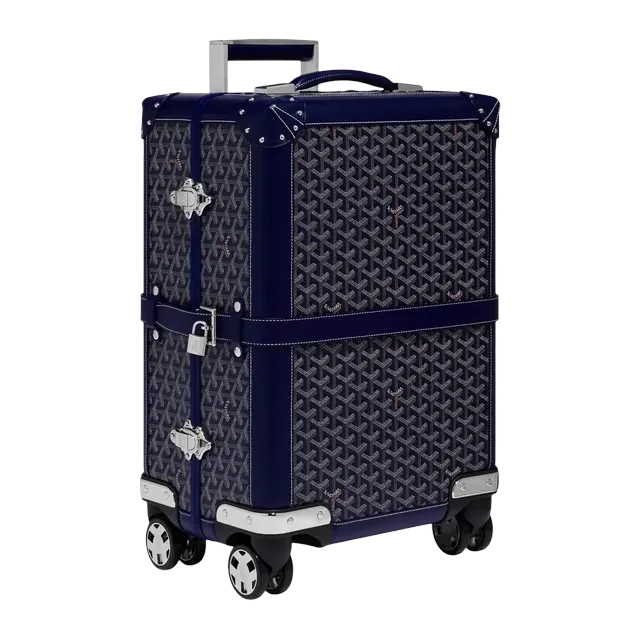 Goyard Bourget Pm Trolley Case Navy — Authentic Bags & Luggage at CLZTURE