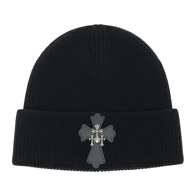 Chrome Hearts Beanie Logo Black — Authentic Chrome Hearts in stock at CLZTURE