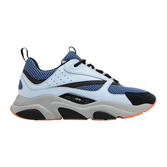 Dior Sneakers B22 Light Blue Orange — Authentic Shoes & Footwear at CLZTURE