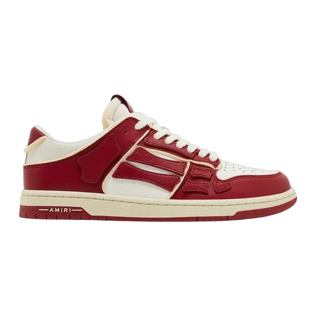 Amiri Skel Top Low Collegiate – Red White — Authentic Shoes & Footwear at CLZTURE