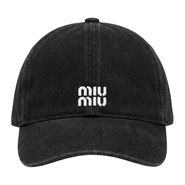 Miu Miu Cap Drill Black — Authentic Accessories at CLZTURE