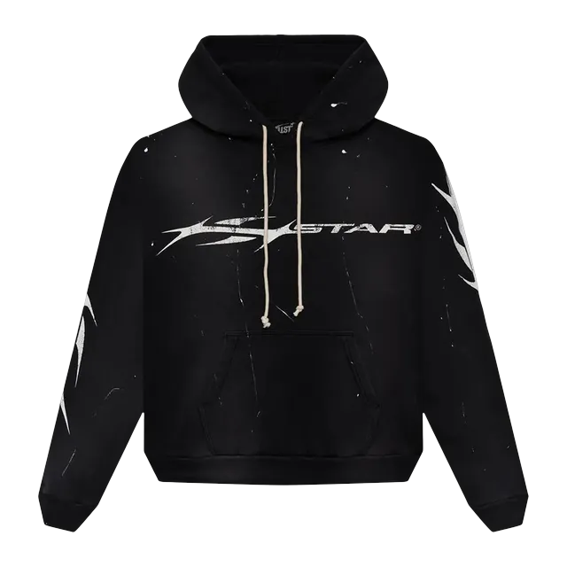 Hellstar Hstar Hoodie Black — Authentic Hoodies & Sweats at CLZTURE