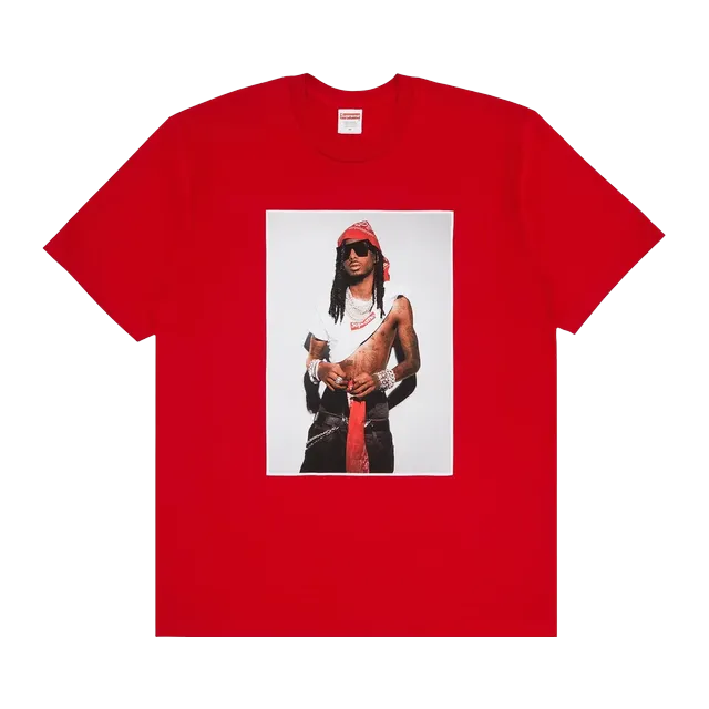 Supreme Playboi Carti T-Shirt Red — Authentic Supreme in stock at CLZTURE