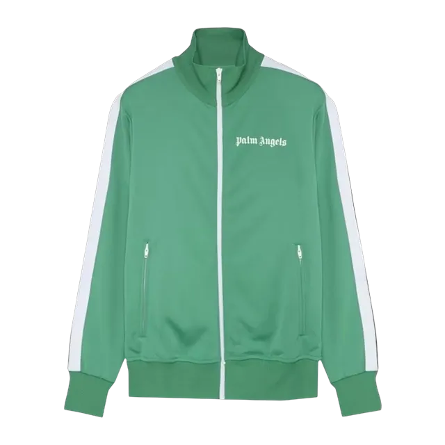 Palm Angels Classic Logo Track Green — Authentic Jackets & Outerwear at CLZTURE