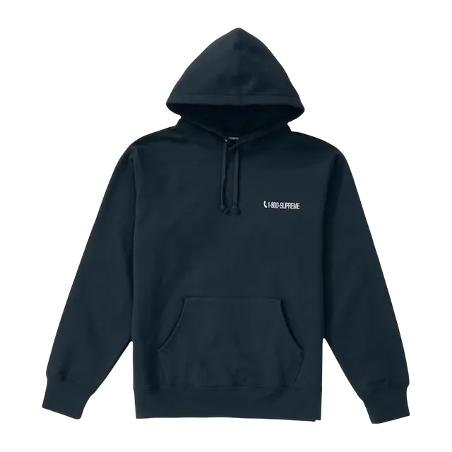 Supreme 1-800 Hooded Navy — Authentic at CLZTURE