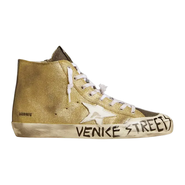 Golden Goose Sneakers Francy Gold — Authentic Shoes & Footwear at CLZTURE