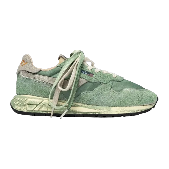 Autry Reelwind Super Vintage Low Light Green — Authentic Shoes & Footwear at CLZTURE
