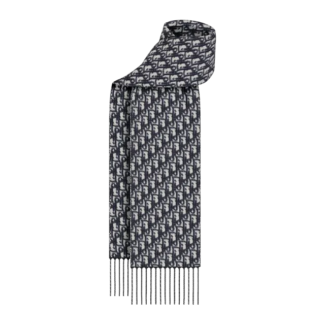 Dior Scarf Oblique Blue — Authentic Accessories at CLZTURE