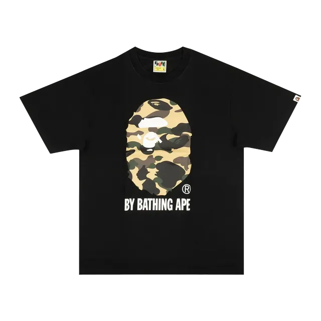 BAPE Camo Big Ape Head T-Shirt Black — Authentic T-Shirts at CLZTURE