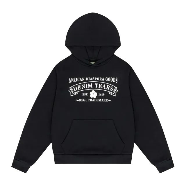 Denim Tears Adg Hoodie Black — Authentic at CLZTURE