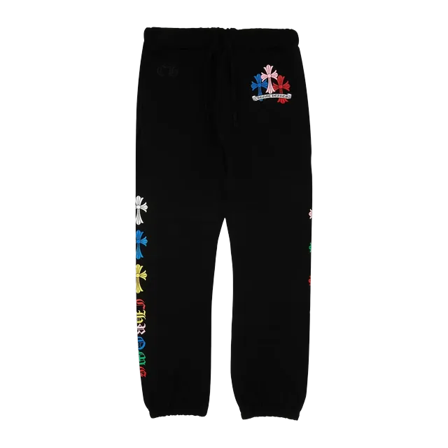 Chrome Hearts Cross Sweatpants Black/Multicolor — Authentic Chrome Hearts in stock at CLZTURE