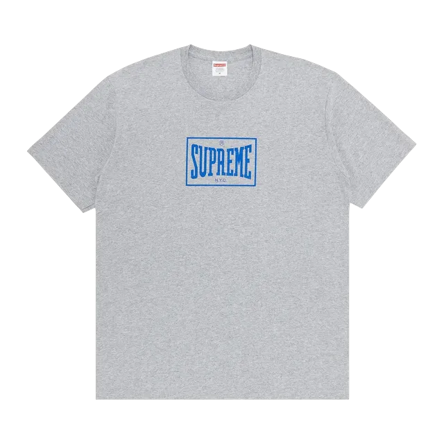 Supreme Warm Up T-Shirt Heather Grey — Authentic Supreme in stock at CLZTURE